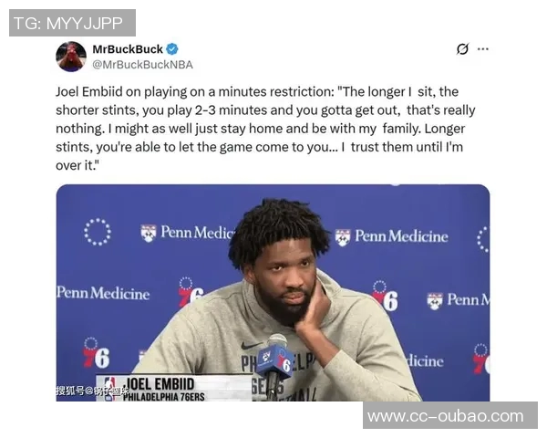 恩比德谈比赛策略:希望在时间限制下保持侵略性和强度 恩比德谈比赛策略:希望在时间限制下保持侵略性和强度